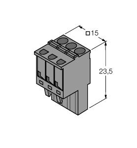可插拔的笼式弹簧夹端子 IM-CC-3X2BK/2BK图片