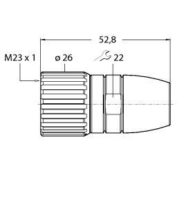 Round connector M23 x 1 BS23171-8.5ͼƬ