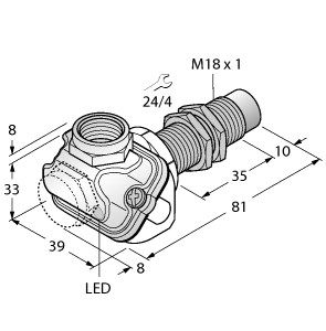 电感式传感器 NI15U-EM18WDTC-AP6X图片