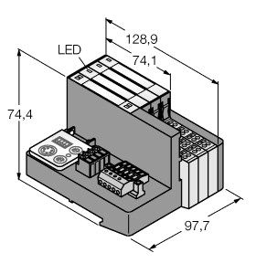 ͨDeviceNet™ IP20мI/OͨѶľװ TI-BL20-DN-S-6ͼƬ