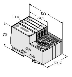 ͨDeviceNet™ IP20мI/OͨѶľװ TI-BL20-E-DN-S-8ͼƬ