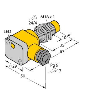 电感式传感器 NI10-EG18SK-Y1X图片