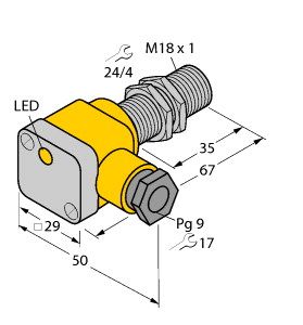 电感式传感器 BI5-EG18SK-Y1X图片