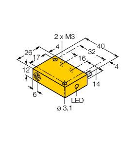电感式传感器 NI4-Q12-AZ31X图片