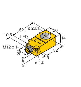 电感式传感器 BI20R-Q14-AN6X2-H1141图片
