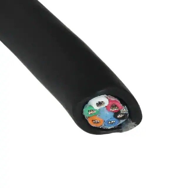 6 芯多芯线缆黑色 18AWG 箔 100.0'(30.5m) 45386 BK005图片