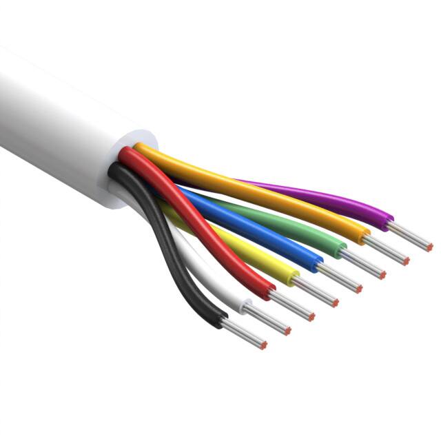 8 芯多芯线缆白色 24 AWG 500.0'(152.4m) 30-00520图片