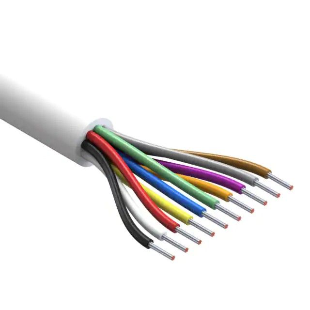 10 芯多芯线缆白色 24 AWG 500.0'(152.4m) 30-00532图片