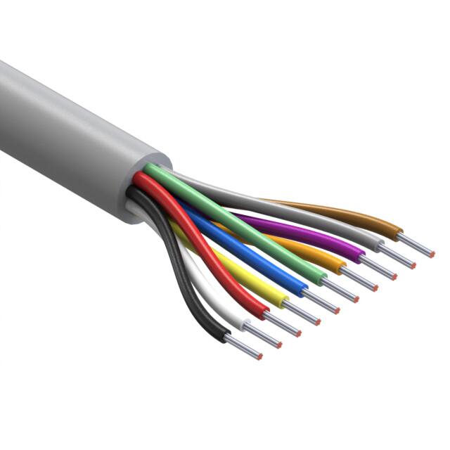10 芯多芯线缆灰色 24 AWG 500.0'(152.4m) 30-00533图片