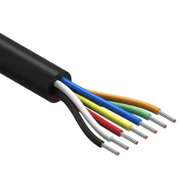 7 芯多芯线缆黑色 24 AWG 502.0'(153.0m) 30-00513图片
