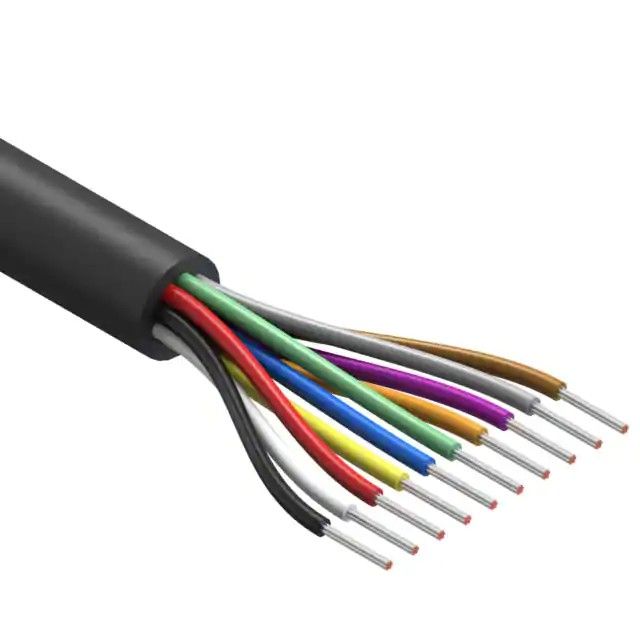 10 芯多芯线缆黑色 28AWG 502.0'(153.0m) 30-00534图片