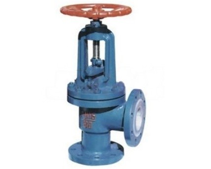 J44F46衬氟直角截止阀图片