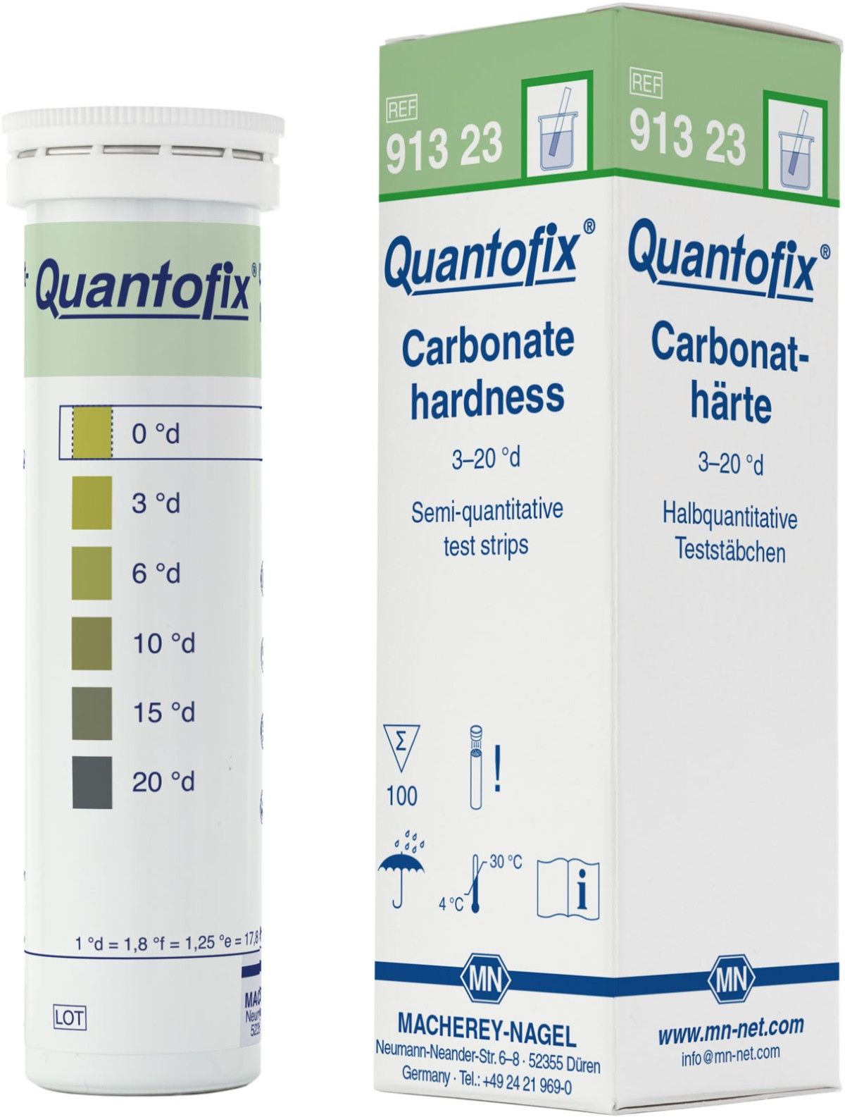 QUANTOFIX碳酸盐硬度半定量测试条(Carbonate hardness)图片