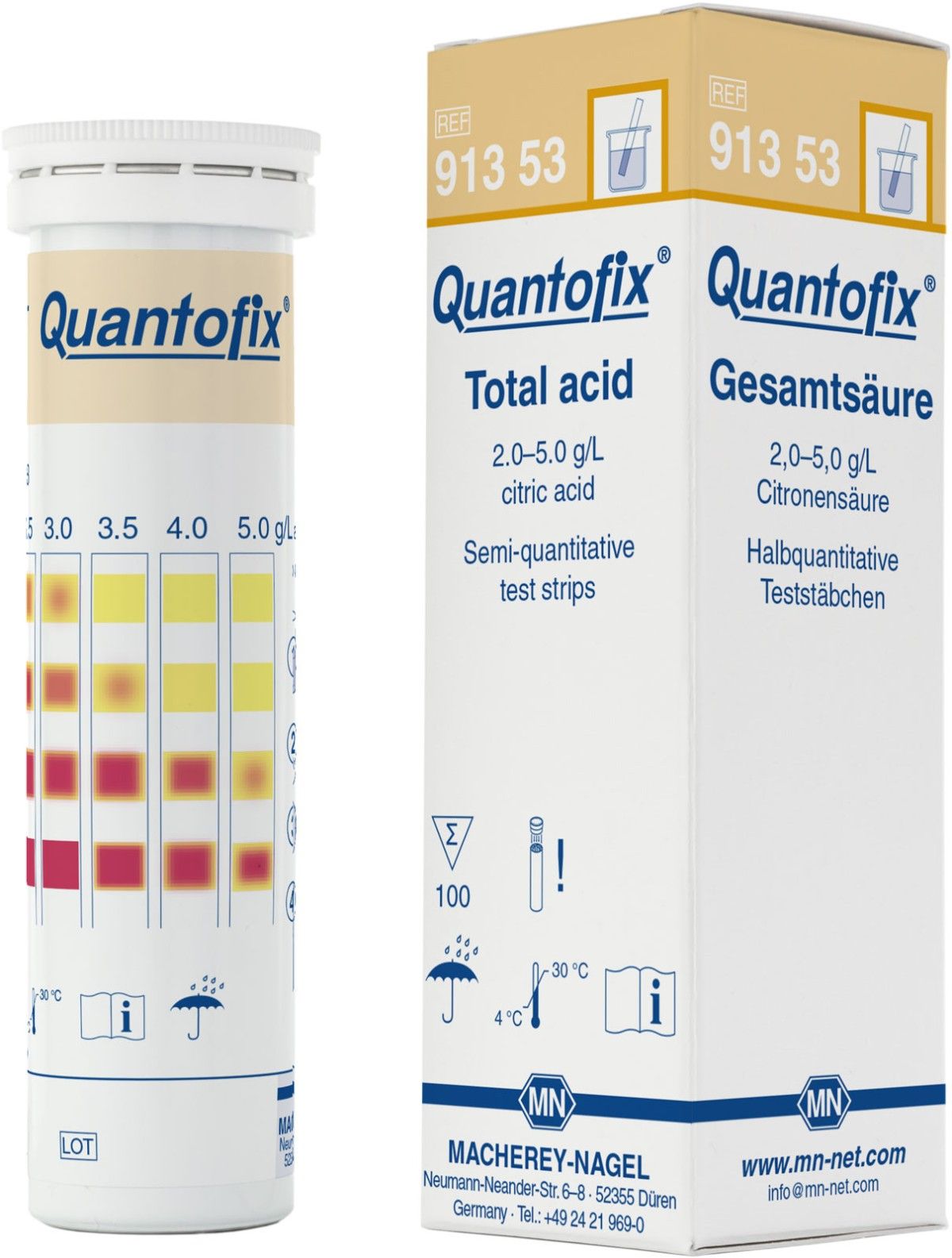 QUANTOFIX总酸半定量测试条(total acid)图片