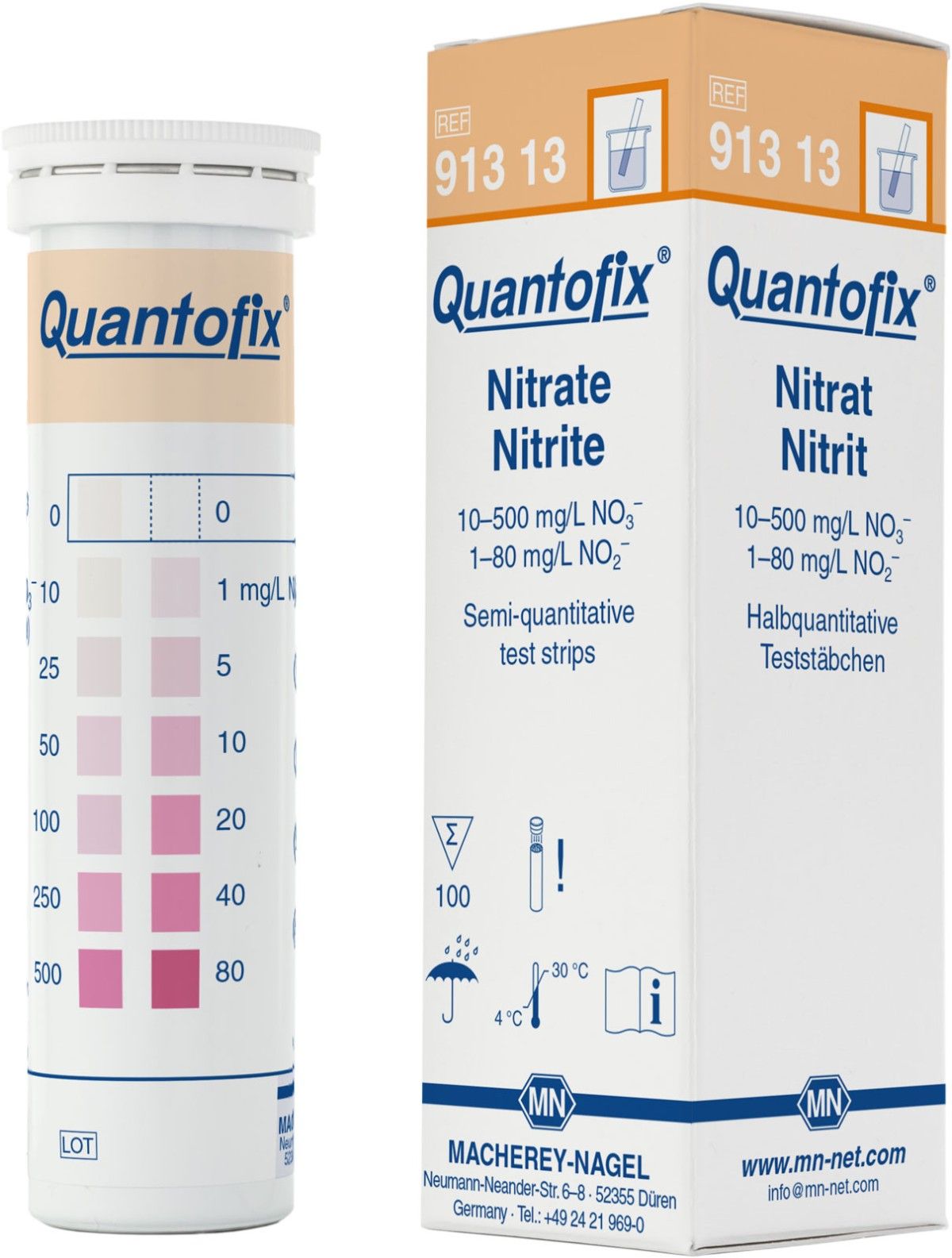 QUANTOFIX硝酸盐,亚硝酸盐半定量测试条(Nitrate/Nitrite)图片