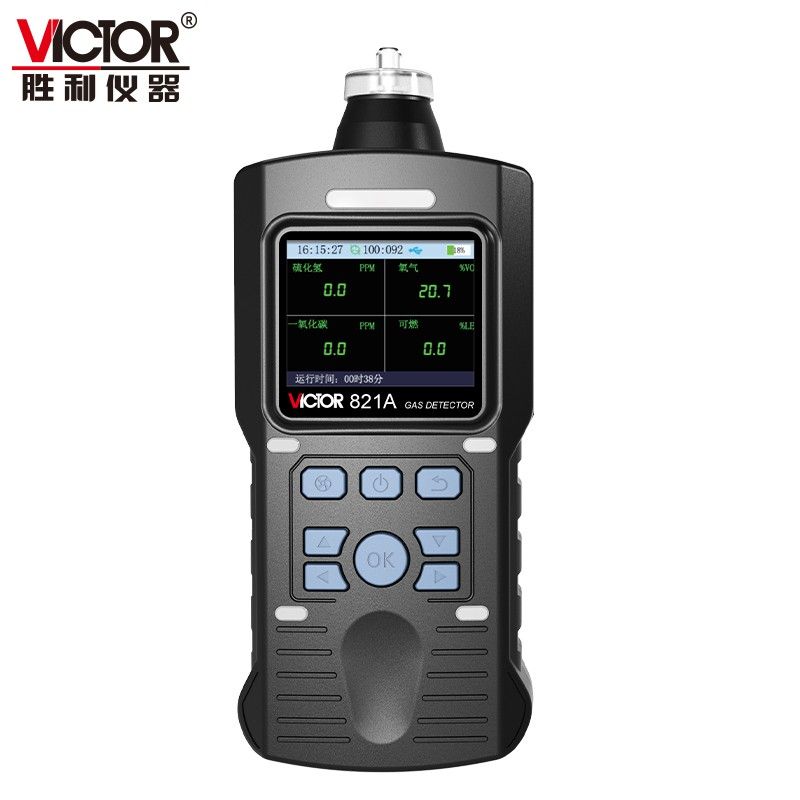 VICTOR 821A泵吸式语音型四合一气体检测仪图片