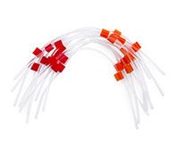 蠕动泵管线,用于内标(ISTD)吸取,扩口端PVC Tygon®,2节,橙色/红色接头,内径0.19 mm,12件/包图片