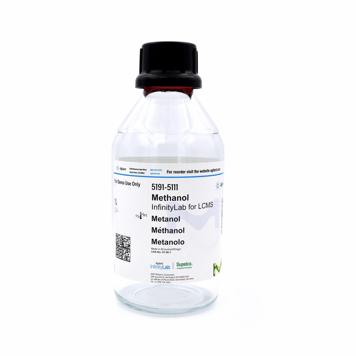 InfinityLab甲醇,用于LC/MS,1 x 1 L图片