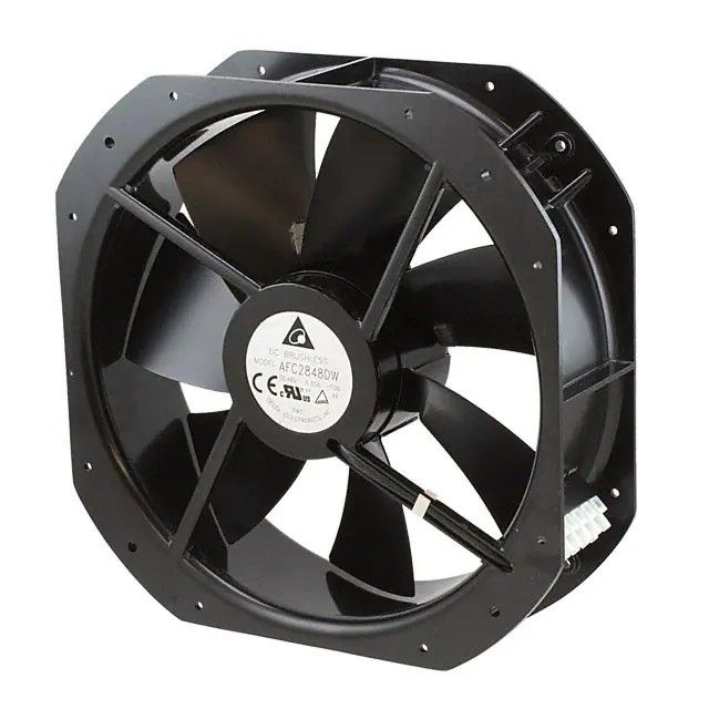 风扇管轴式 48VDC 方形-280mm 长 x 280mm 高滚珠 1199.6 CFM(33.59m³/min) 4 引线 AFC2848DW-F00图片