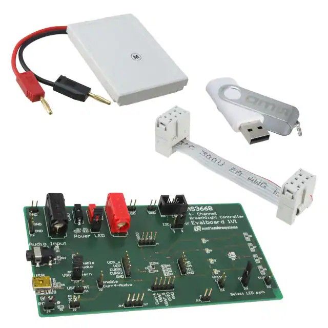 AS3668 4，非隔离输出 LED 驱动器评估板 AS3668-EB图片