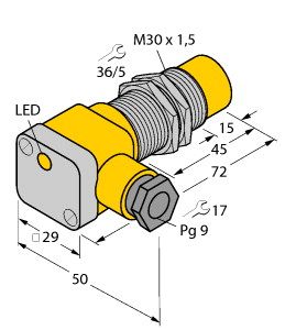 电感式传感器 NI15-G30SK-Y1X图片