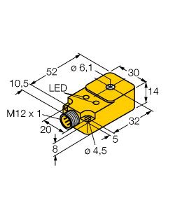 电感式传感器 BI6R-Q14-AP6X2-H1141图片
