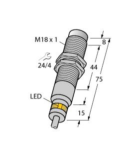 电感式传感器 NI7-EM18WD-AP6X/S929图片