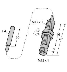 电感式传感器 BI1.5-EH04-0.3-M12-SIU-H1141图片