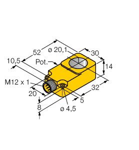 电感式传感器 BI20R-Q14-LU-H1141图片