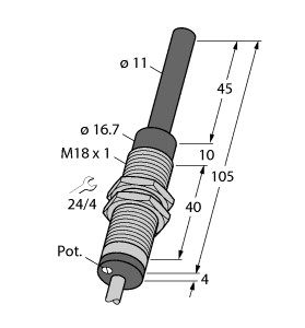 电感式传感器 WI40-M18-LIU5图片