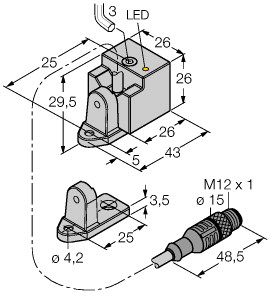 电感式传感器 BI10-QN26-AD4X-0.15XOR-RS4.23/S100-S1589图片