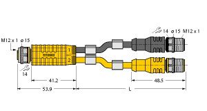 用于安全应用的工业分路器 VBRK8-2RSC4.870T-0.15/0.15/TXL4000图片