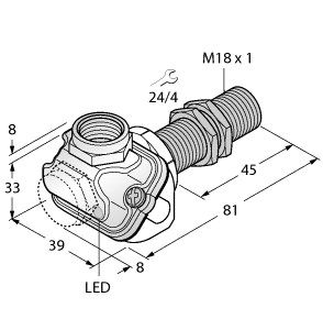 电感式传感器 BI8U-EM18WDTC-AP6X图片