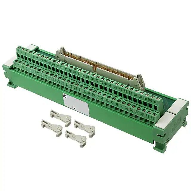 64 接线板-接口模块接线板-螺钉连接至矩形，公型 16-26 AWG 2962638图片