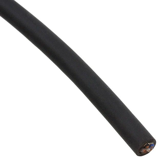 5 芯多芯线缆黑色 22 AWG 编织线 328.1'(100.0m) 1550672图片