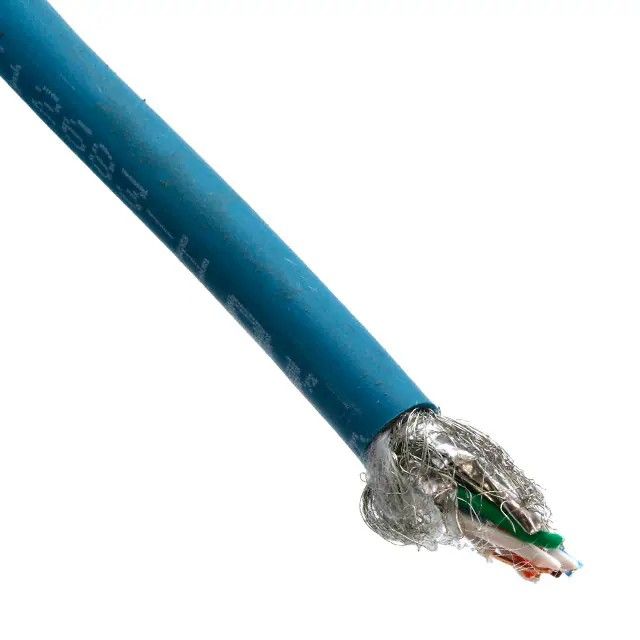 8 芯多芯线缆蓝色 23 AWG 编织线 328.1'(100.0m) 1416350图片