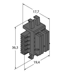 附件 BUCHSE 5POL 90° RM3,81 2R THD图片