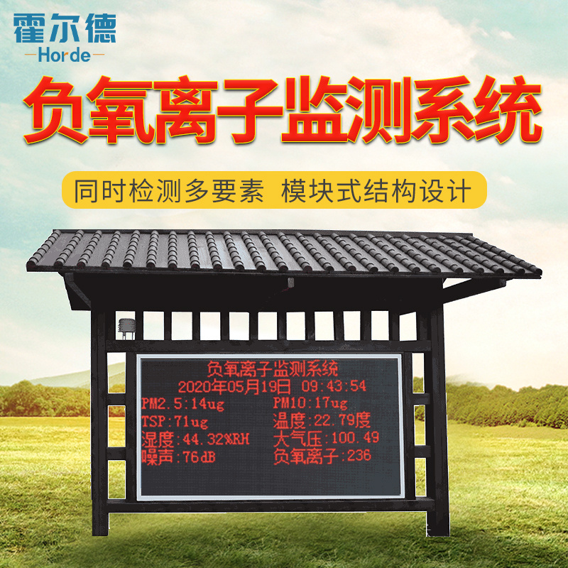公园大气负氧离子监测系统图片