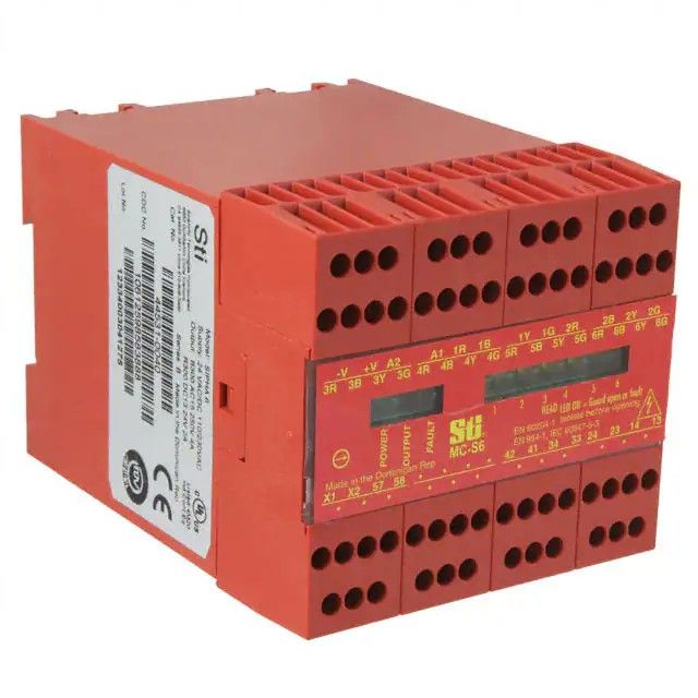 控制器-机械安全磁性联锁 100/220VAC，24VAC/DC 电源 DIN 轨道 MC-S6图片