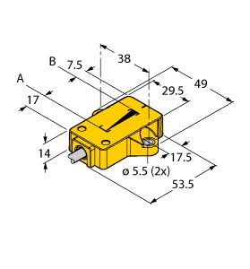 感应式直线位移传感器 LI25P1-QR14-LIU5X2图片