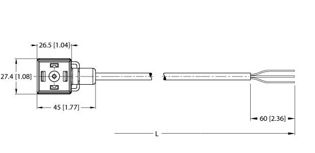 A型阀式接插件 VAS22-L80E-5/TEL1500图片