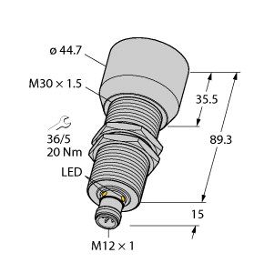 超声波传感器 RU600U-M30E-LI8X2-H1151图片