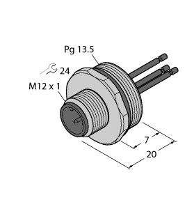 执行器/传感器电缆附件 FS4-0.5/13.5图片
