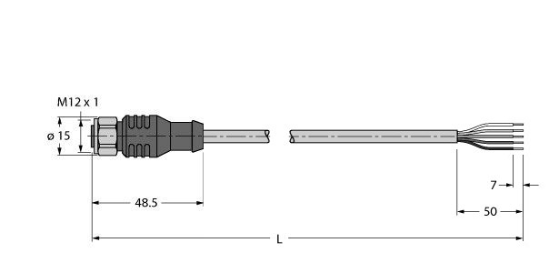用于食品行业RFID应用的线缆 RKCV 5732-10M/CS15915图片