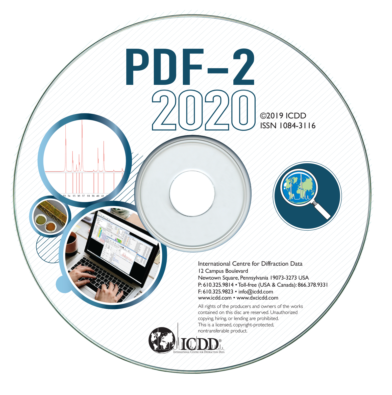 PDF-2 2020衍射数据库卡片 PDF-2 2020 数据库图片