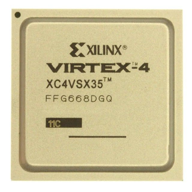 Virtex®-4 SX Field Programmable Gate Array (FPGA) IC 448 3538944 34560 668-BBGA, FCBGA XC4VSX35-11FFG668C图片