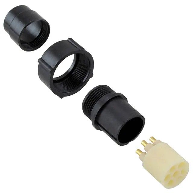7 针连接器 LGH 插头圆形自由悬挂 865594-1图片