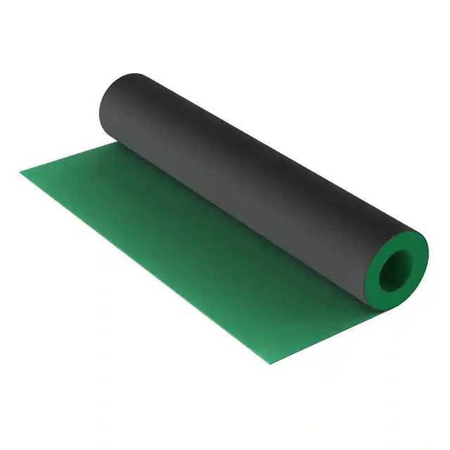 耗散桌子，工作台卷筒接地垫乙烯基绿色 50'(15.24m) X 2'(0.61m) 42535图片