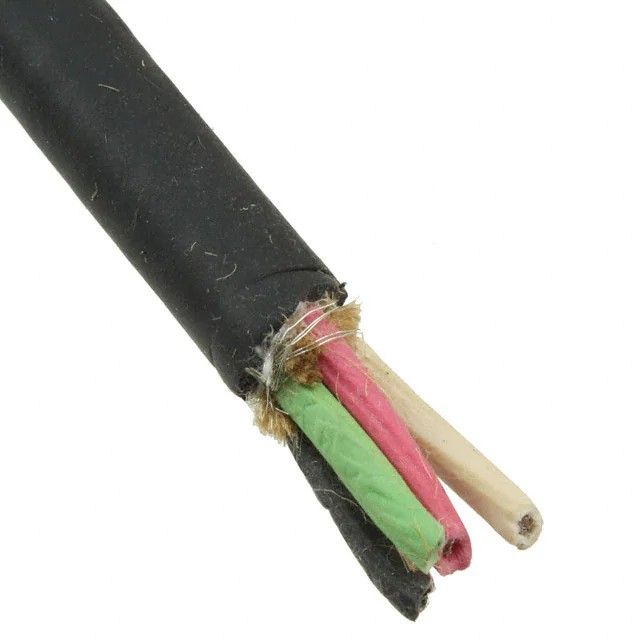 4 芯多芯线缆黑色 16 AWG 编织线 1000.0'(304.8m) C1604.41.01图片