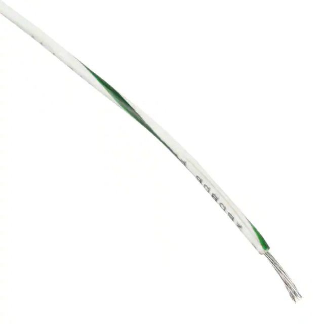 16 AWG 电子线电线 26/30 白色，绿色条纹 1000V 1000.0'(304.8m) 1557 WG001图片